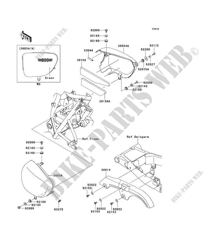 SIDE COVERS   CHAIN COVER for Kawasaki W800 2012