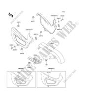 SIDE COVERS   CHAIN COVER for Kawasaki EN500 1994