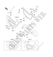 SIDE COVERS   CHAIN COVER for Kawasaki EN500 1995