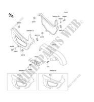 SIDE COVERS   CHAIN COVER for Kawasaki EN500 1995