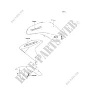 DECALS(SILVER) for Kawasaki ER-6N ABS 2006