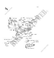 FRAME PARTS (COUVERTURE) for Kawasaki ER-6N ABS 2009
