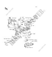 FRAME PARTS (COUVERTURE) for Kawasaki ER-6N ABS 2011