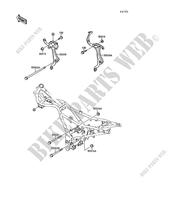 FRAME PARTS (COUVERTURE) for Kawasaki GPX250R 1988