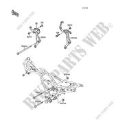 FRAME PARTS (COUVERTURE) for Kawasaki GPX250R 1989
