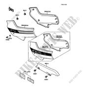SIDE COVERS   CHAIN COVER for Kawasaki GPZ500S 1987
