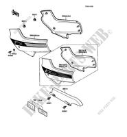 SIDE COVERS   CHAIN COVER for Kawasaki GPZ500S 1989