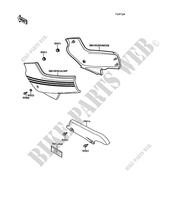 SIDE COVERS   CHAIN COVER for Kawasaki GPZ500S 1990