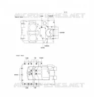 CRANKCASE BOLT for Kawasaki GPZ500S 1992