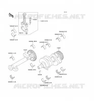 CRANKSHAFT for Kawasaki GPZ500S 1992