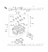 CYLINDER HEAD for Kawasaki GPZ500S 1992