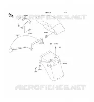 FENDER for Kawasaki GPZ500S 1992