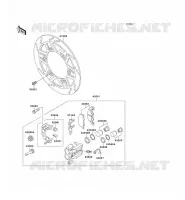 FRONT CALIPER for Kawasaki GPZ500S 1992