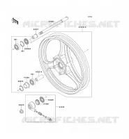 FRONT HUB for Kawasaki GPZ500S 1992
