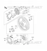 REAR HUB for Kawasaki GPZ500S 1992