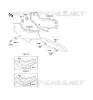 SIDE COVERS   CHAIN COVER for Kawasaki GPZ500S 1992