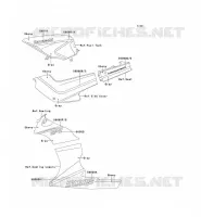 STICKER (EBONY/GRIS) for Kawasaki GPZ500S 1992