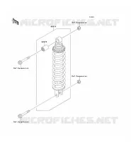 SUSPENSION   SHOCK ABSORBER for Kawasaki GPZ500S 1992