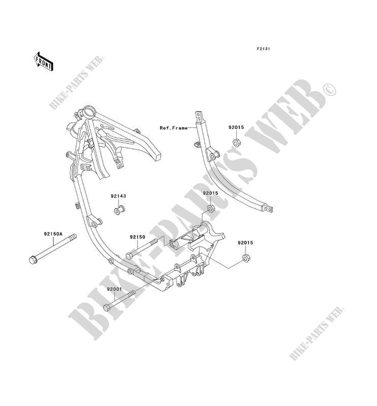 FRAME PARTS (COUVERTURE) for Kawasaki GPZ500S 1998