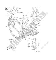 FRAME PARTS (COUVERTURE) for Kawasaki GPZ500S 2007