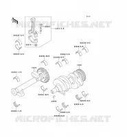 CRANKSHAFT for Kawasaki GPZ500S 1997