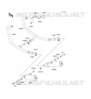 EXHAUST for Kawasaki GPZ500S 1997