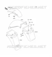 FENDER for Kawasaki GPZ500S 1997
