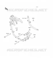 FRAME PARTS (COUVERTURE) for Kawasaki GPZ500S 1997