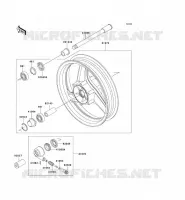FRONT HUB for Kawasaki GPZ500S 1997