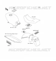 LABELS for Kawasaki GPZ500S 1997