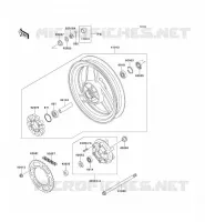 REAR HUB for Kawasaki GPZ500S 1997