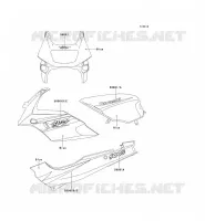 STICKER(BLEU) for Kawasaki GPZ500S 1997
