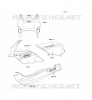 STICKER(EBONY) for Kawasaki GPZ500S 1997
