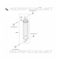 SUSPENSION   SHOCK ABSORBER for Kawasaki GPZ500S 1997