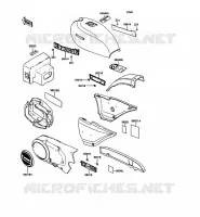 Genuine parts for Kawasaki KH125 1992 - Kawasaki