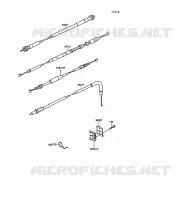 CABLES for Kawasaki KLR250 1991