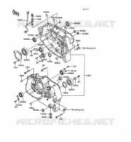 CRANKCASE(S) for Kawasaki KLR250 1991