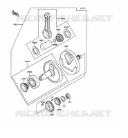 CRANKSHAFT for Kawasaki KLR250 1991