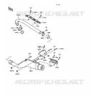 EXHAUST for Kawasaki KLR250 1991