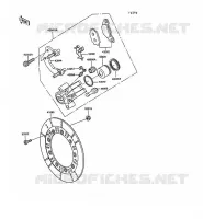 FRONT CALIPER for Kawasaki KLR250 1991