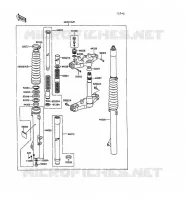 FRONT FORK for Kawasaki KLR250 1991