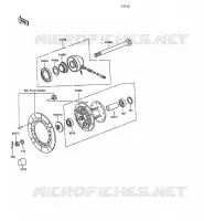 FRONT HUB for Kawasaki KLR250 1991