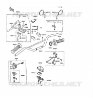 HANDLEBAR for Kawasaki KLR250 1991