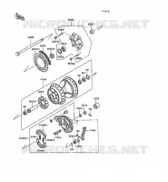 REAR HUB for Kawasaki KLR250 1991