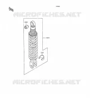 SUSPENSION   SHOCK ABSORBER for Kawasaki KLR250 1991