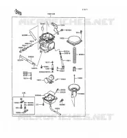 CARBURETOR for Kawasaki KLR250 1991