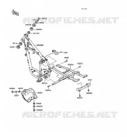 CHASSIS for Kawasaki KLR250 1991