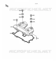 CYLINDER HEAD COVER for Kawasaki KLR250 1991