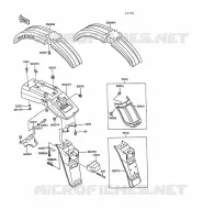FENDER for Kawasaki KLR250 1991