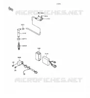 IGNITION COIL for Kawasaki KLR250 1991